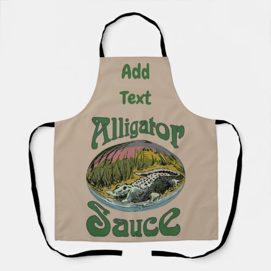 Tablier Alligator Design modifier et ajouter du texte, tab (Recto)