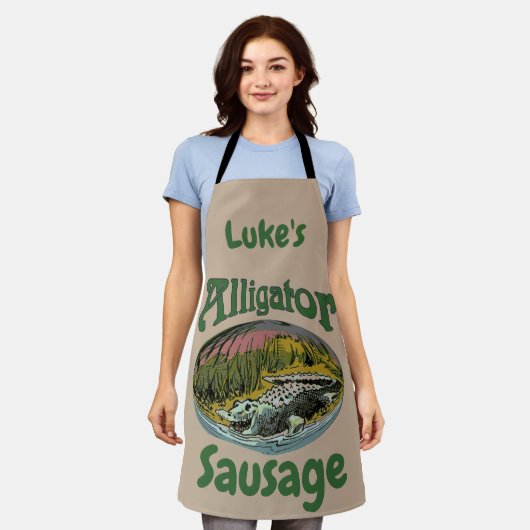Tablier Alligator Design modifier et ajouter du texte, tab (Porté)