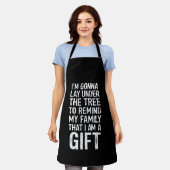 Tablier Allongez-Vous Sous Les Cadeaux De Famille De Noël  (Porté)
