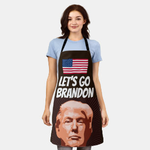 TABLIER ALLONS BRANDON TRUMP KITCHEN APRON POUR NOËL