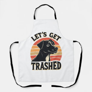 Tablier Allons Nous Défoncer Graphique De Chien Vintage Co