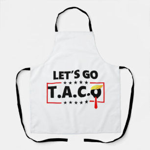 Tablier Allons-y TACO Trump 4 Juillet Amoureux des Tacos