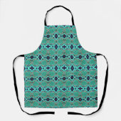 Tablier Allover Imprimer Apron Azurite Géode Malachite (Recto)