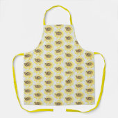 Tablier Allover Imprimer Monarque d'aire sur tournesol (Recto)