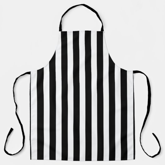 Tablier Allover noir et blanc (Recto)