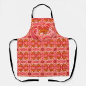 Tablier Allover Print Apron Coral Peony (Recto)