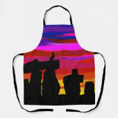 Tablier Allover Print Apron Desert Sunset avec Coyote (Recto)