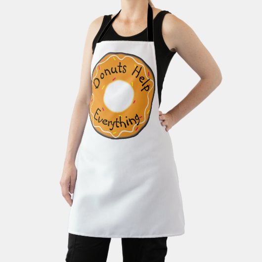 Tablier Allover Print Apron Donuts Aider tout (Insitu)