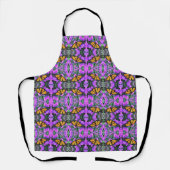 Tablier Allover Print Apron Monarch sur Asters violets (Recto)