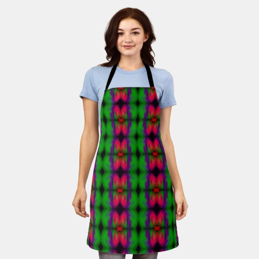 Tablier Allover Print Apron Northern Lights Abstrait (Porté)