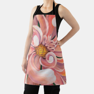 Tablier Allover Print Apron Peach Dahlia