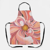 Tablier Allover Print Apron Peach Dahlia (Recto)
