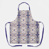 Tablier Allover Print Apron White African Daisies (Recto)