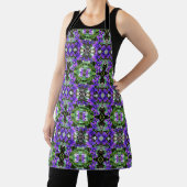 Tablier Allover Print Apron Wild Violets (Insitu)
