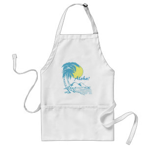 Tablier Aloha conception hawaïenne tropicale