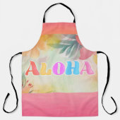 Tablier Aloha Hawaiian Floral Aquarelle (Recto)