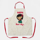 Tablier Aloha Honeys Noël Holiday Hula Girl (Recto)