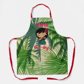 Tablier Aloha Honeys Noël Holiday Hula Girl Palm (Recto)