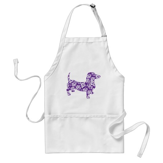 Tablier Aloha Purple Doxie Dachshund (Devant)