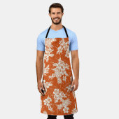 Tablier aloha sans joint motif d'hibiscus et d'ananas, (Porté)