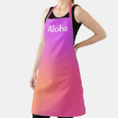 Tablier Aloha Tropical Gradient Luau Apron (Insitu)