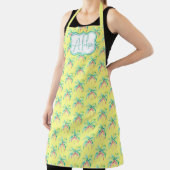 Tablier Aloha Tropical Island Palm All-Over Imprimer Apron (Insitu)