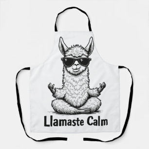 Tablier Alpaca Séjour Calme Llamaste Lama Yoga Amusant