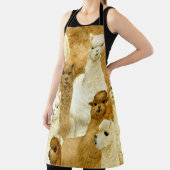 Tablier Alpacas aquarelle, arrière - plan sans couture des (Insitu)