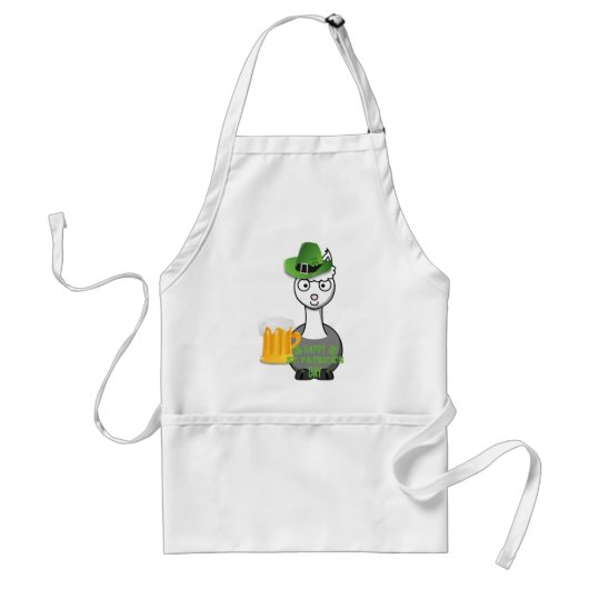 Tablier alpaga Jour de la Saint Patrick heureux (Devant)