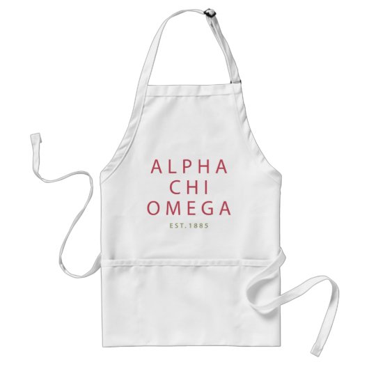 Tablier Alpha Chi Omega | Établi en 1885 (Devant)
