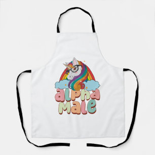 Tablier Alpha Homme Ironique Unicorne 2