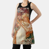 Tablier Alphonse Mucha, The Seasons, Spring (Insitu)