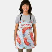 Tablier Amano Crevette Aquarelle Motif coloré (Insitu)