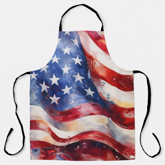 Tablier Amarre de drapeau américain (Recto)