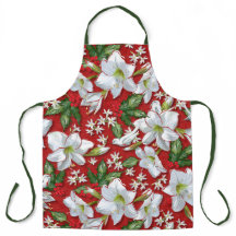 Amaryllis & Holly Red Christmas