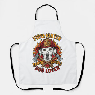 Tablier Amateur de chien pompier Dalmatien Casque de pompi