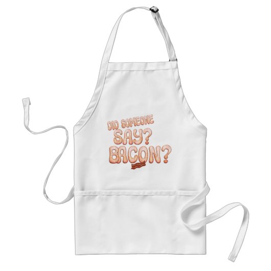 Tablier Amateurs De Bacon Adulte Apron Avec Poches Cochon  (Devant)
