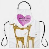 Tablier Amateurs de girafe adorables (Recto)