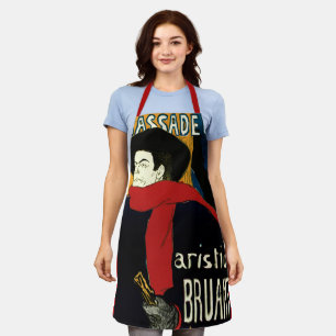 Tablier Ambassadeurs Art Nouveau vintage, Toulouse Lautrec