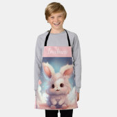 Tablier Ambiance Bunny Kitchen Apron pour petites filles (Porté)