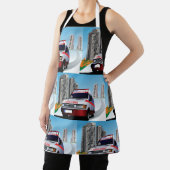 Tablier Ambulance d'urgence dans Cityscape Secourt Médical (Insitu)