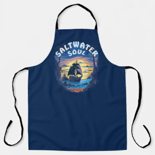 Tablier Âme d'eau salée - Vieux Galleon Bateau