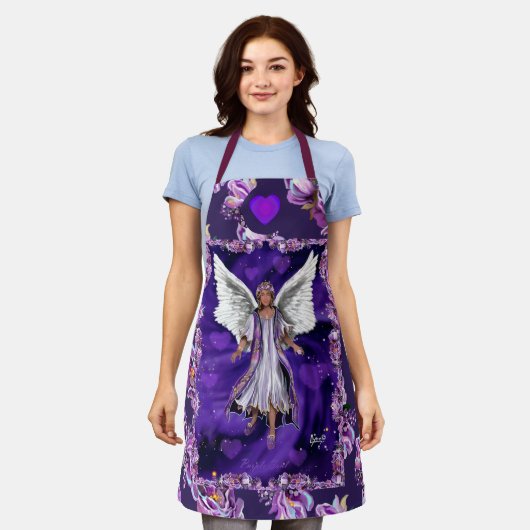 Tablier âme violette (Porté)