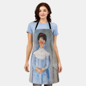 Tablier Amedeo Modigliani - Petite fille en bleu (Porté)