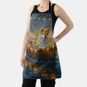 Tablier American Akita Christmas Festive Voyage (Insitu)