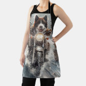 Tablier American Akita Dog équitation moto Noël (Insitu)