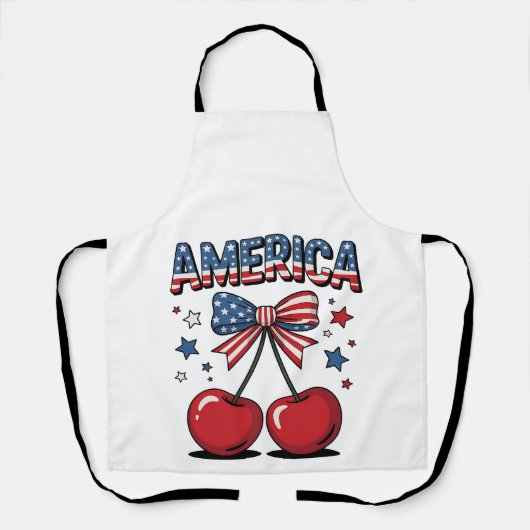 Tablier American Coquette Bow Cherche esthétique USA Drape (Recto)