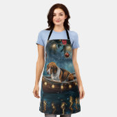 Tablier American English Foxhound Christmas Festive Voyage (Porté)