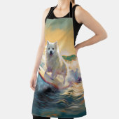 Tablier American Eskimo Beach Surf Peinture (Insitu)