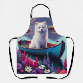 Tablier American Eskimo Dog on Paddle : Une aventure Pitto (Recto)